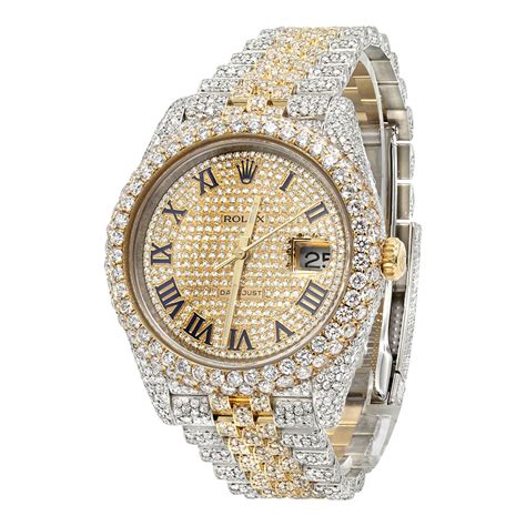 fake diamond covered watch|fake diamond watches for men.